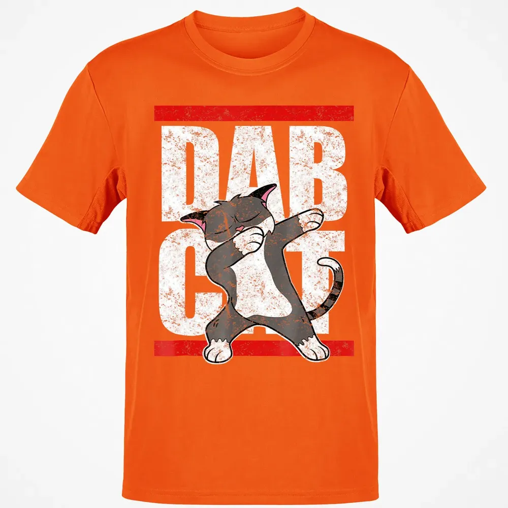 Dab Cat  Dabbing Kitty Feline Pet Distressed Classic Unisex T-Shirt - 9