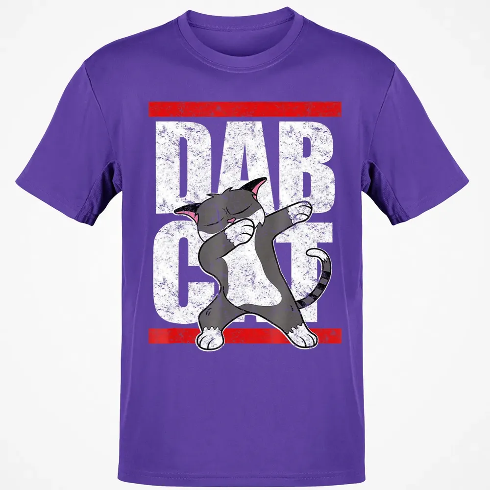 Dab Cat  Dabbing Kitty Feline Pet Distressed Classic Unisex T-Shirt - 10