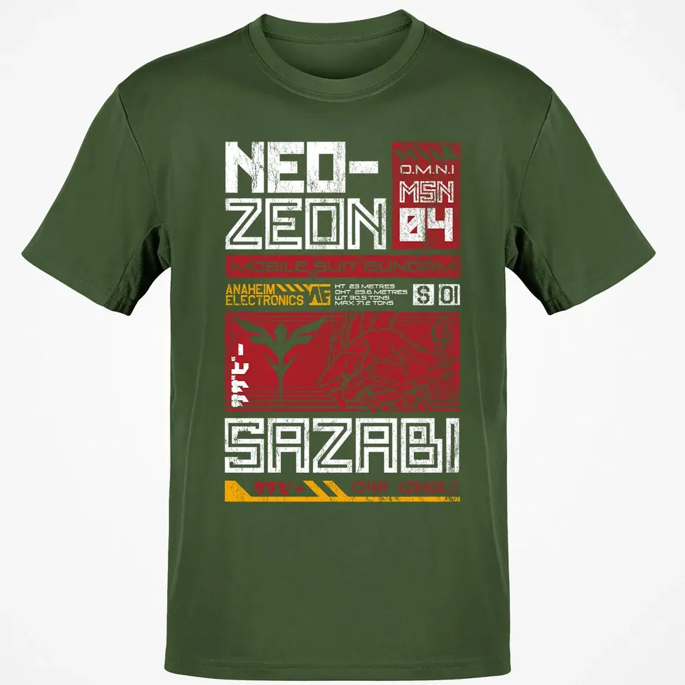 Neo Zeon - Mobile Suit Sazabi Classic Unisex T-Shirt - 7