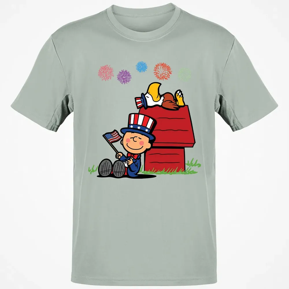 Sleeping Murica Classic Unisex T-Shirt - 3