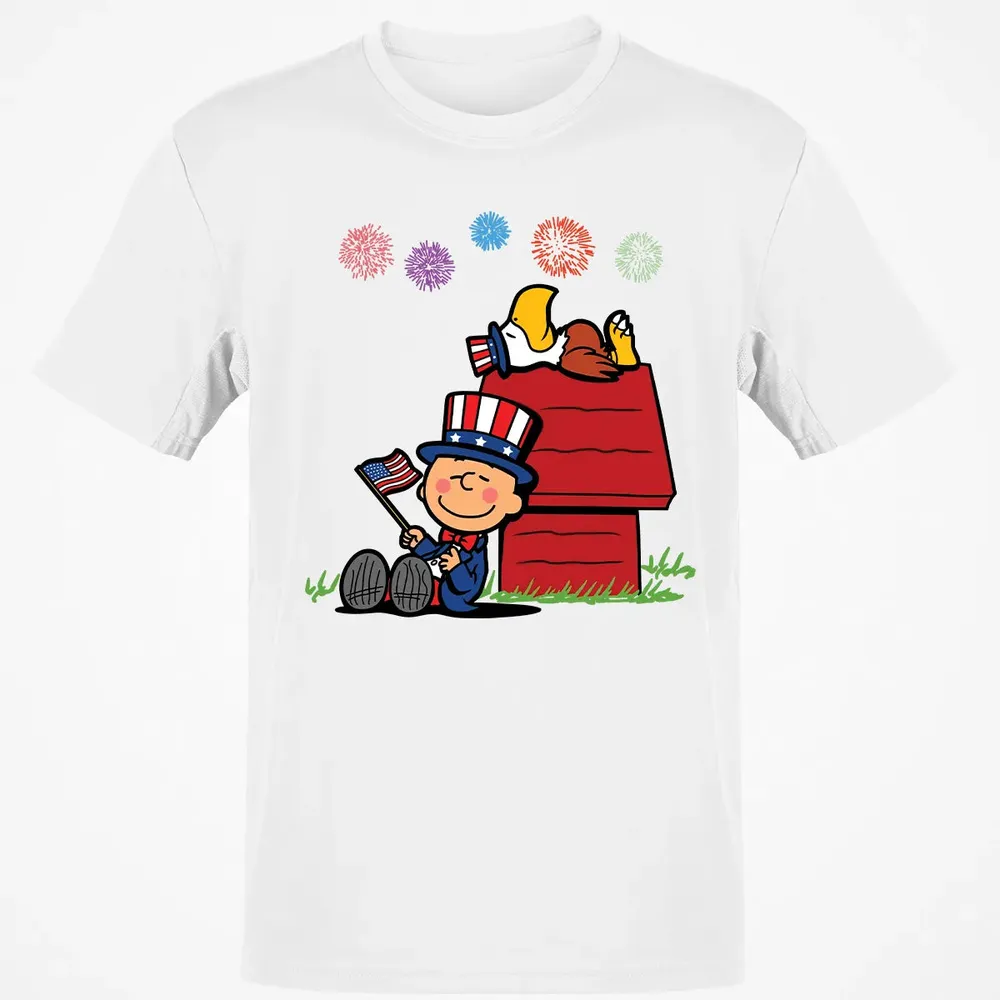 Sleeping Murica Classic Unisex T-Shirt - 13