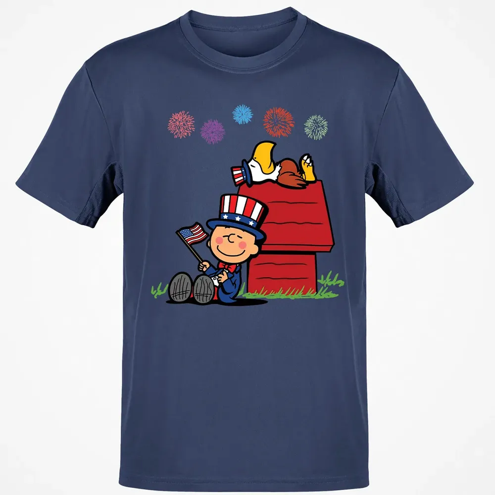 Sleeping Murica Classic Unisex T-Shirt - 8