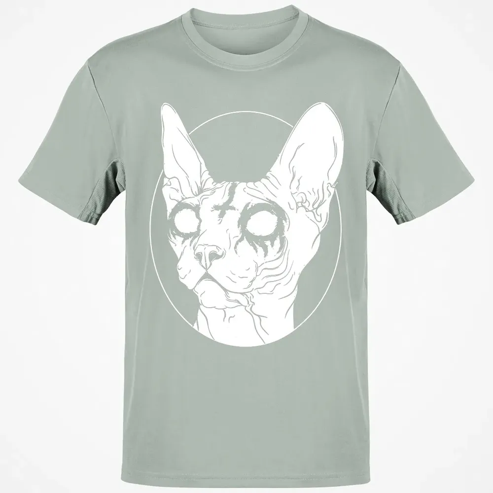 Black Metal Sphynx Cat I Goth and Death Metal Classic Unisex T-Shirt - 3