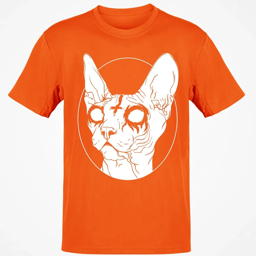 Black Metal Sphynx Cat I Goth and Death Metal Classic Unisex T-Shirt - 9