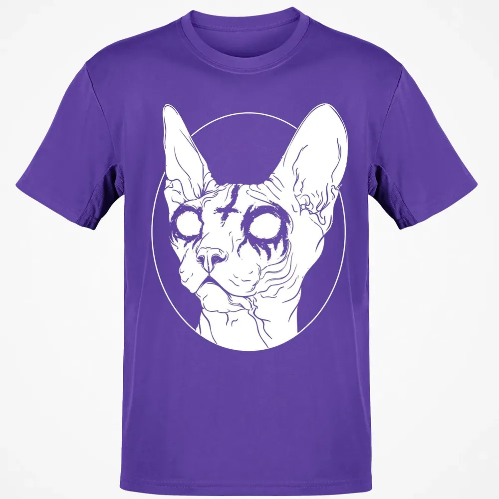 Black Metal Sphynx Cat I Goth and Death Metal Classic Unisex T-Shirt - 10