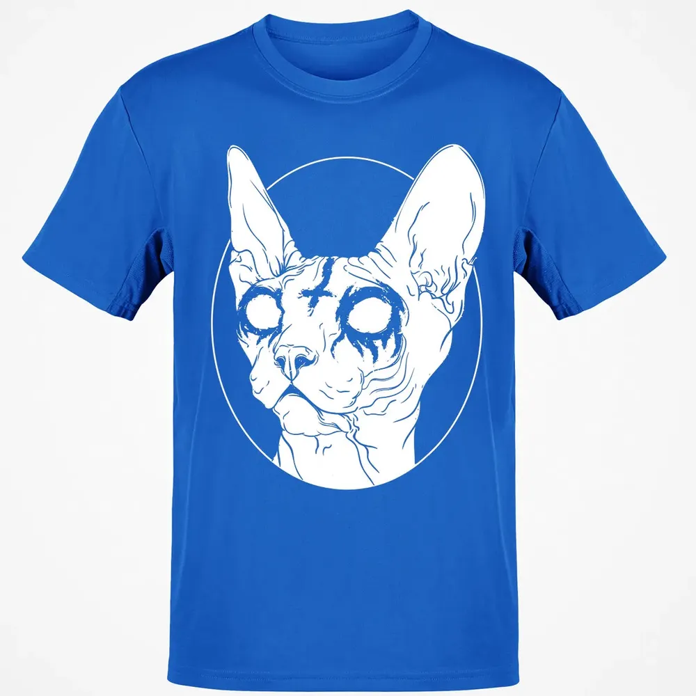 Black Metal Sphynx Cat I Goth and Death Metal Classic Unisex T-Shirt - 12