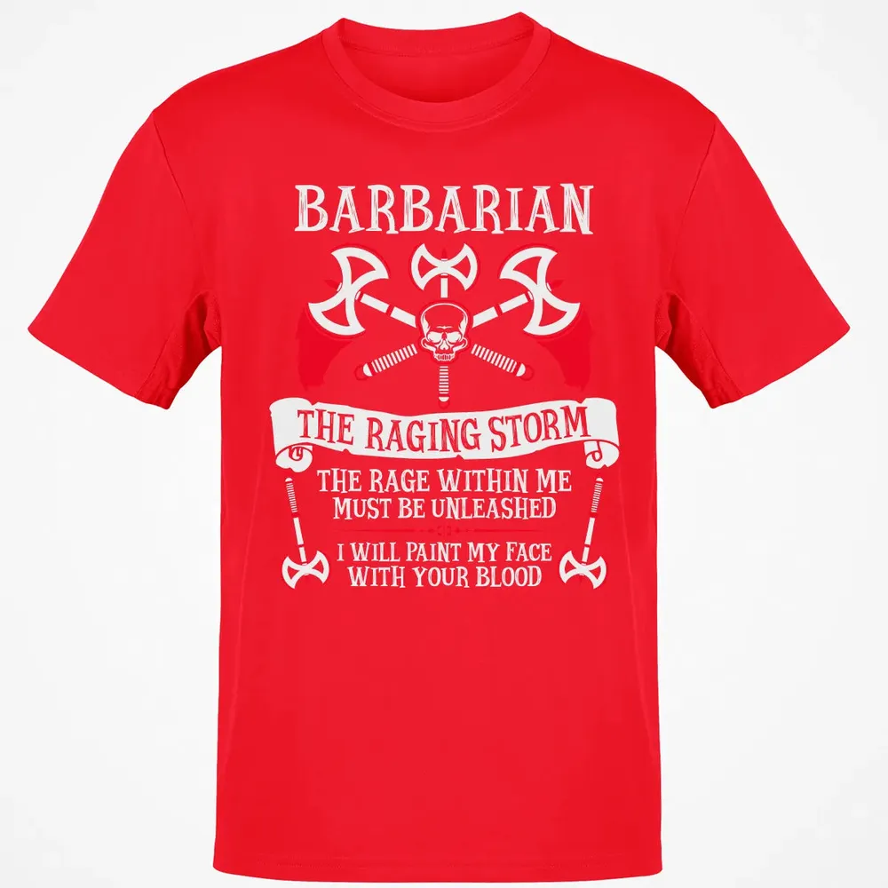 BARBARIAN, THE RAGING STORM  (White) Classic Unisex T-Shirt - 11