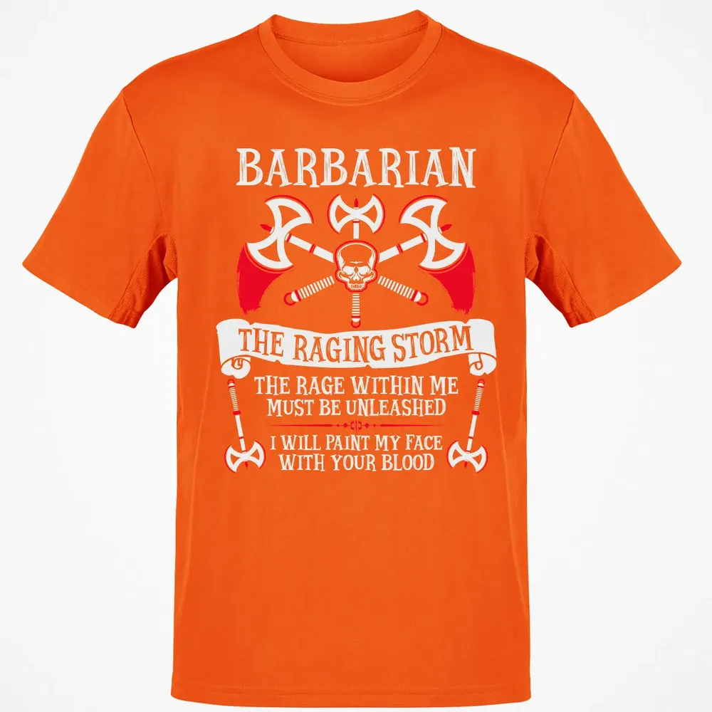 BARBARIAN, THE RAGING STORM  (White) Classic Unisex T-Shirt - 9