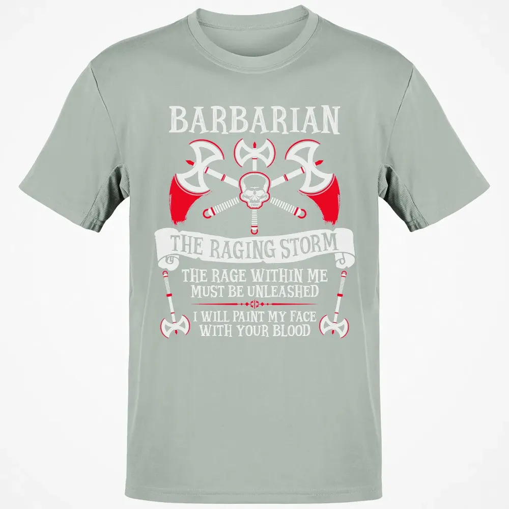 BARBARIAN, THE RAGING STORM  (White) Classic Unisex T-Shirt - 3