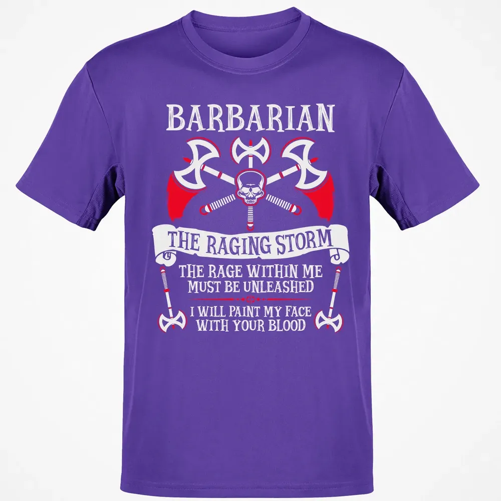 BARBARIAN, THE RAGING STORM  (White) Classic Unisex T-Shirt - 10