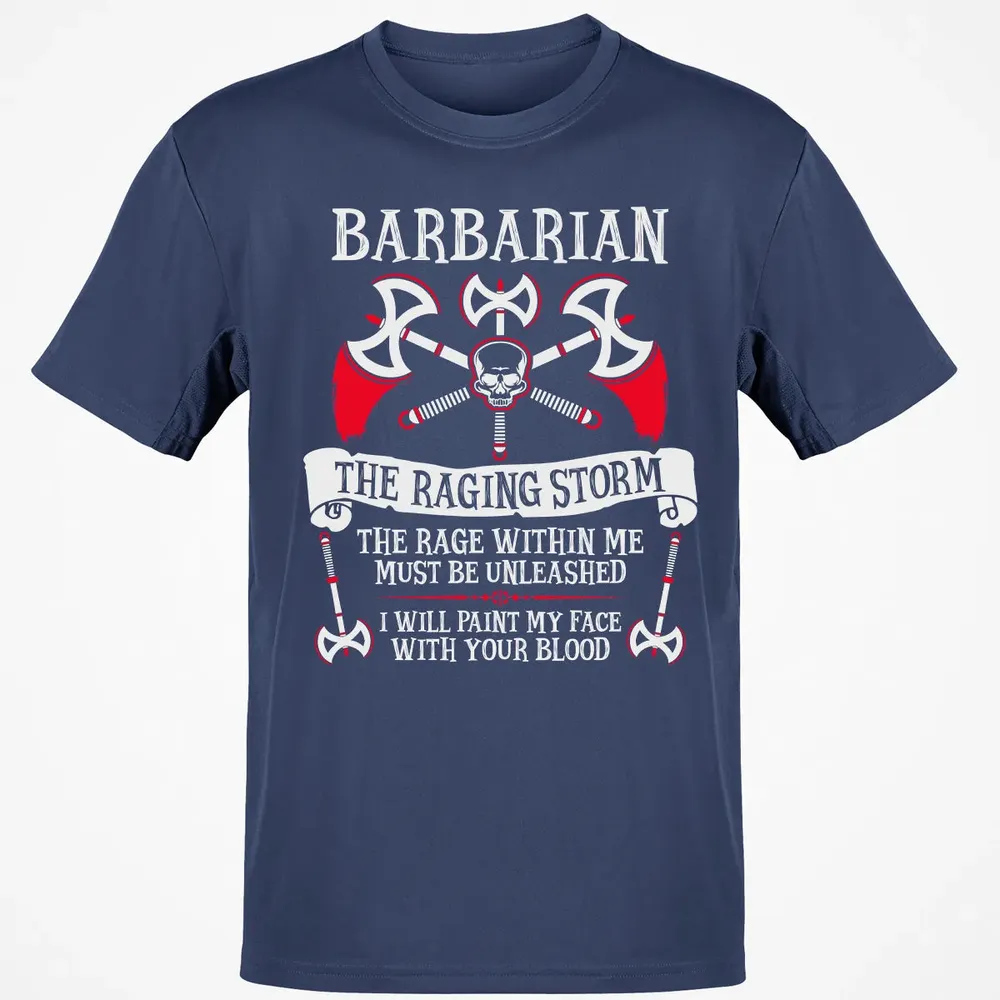 BARBARIAN, THE RAGING STORM  (White) Classic Unisex T-Shirt - 8