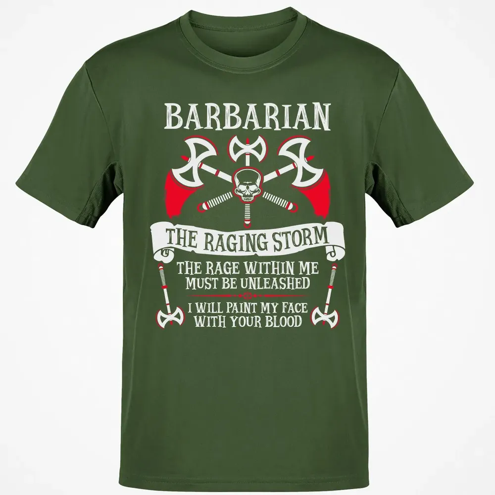 BARBARIAN, THE RAGING STORM  (White) Classic Unisex T-Shirt - 7