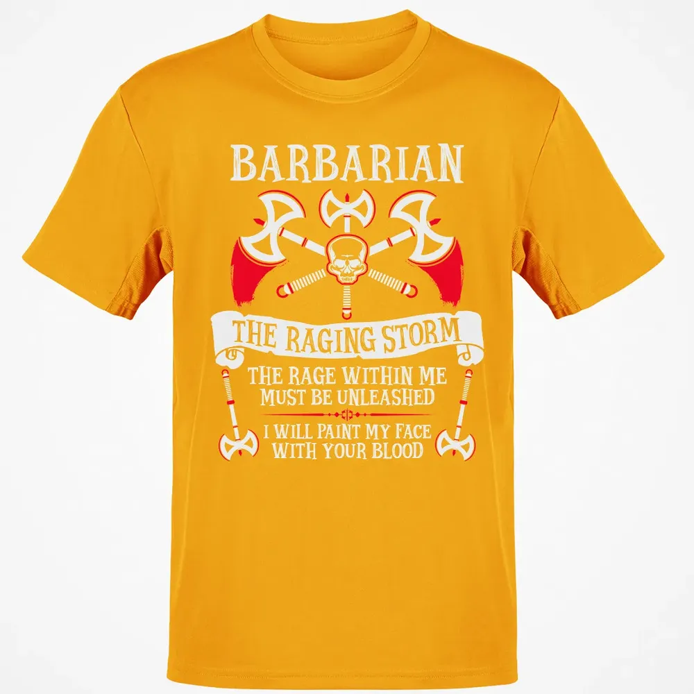 BARBARIAN, THE RAGING STORM  (White) Classic Unisex T-Shirt - 5
