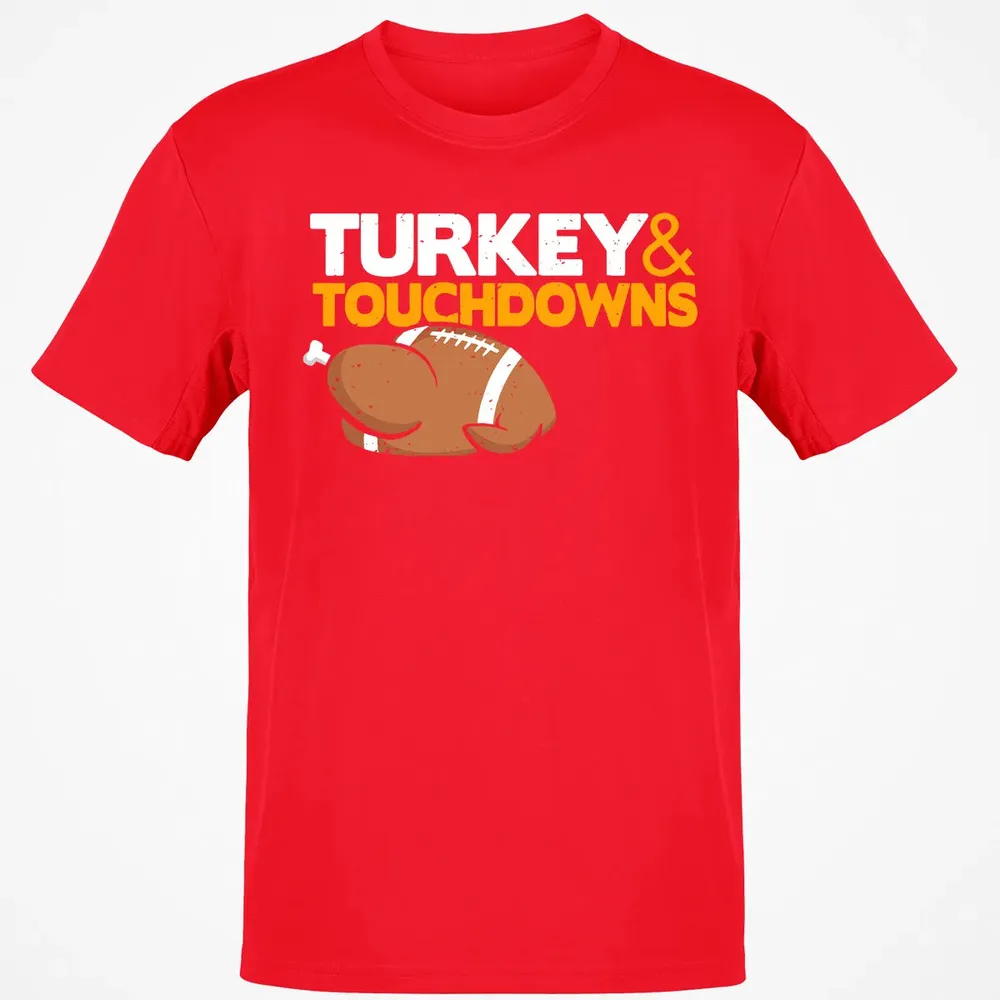 Turkey and Touchdowns Classic Unisex T-Shirt - 11