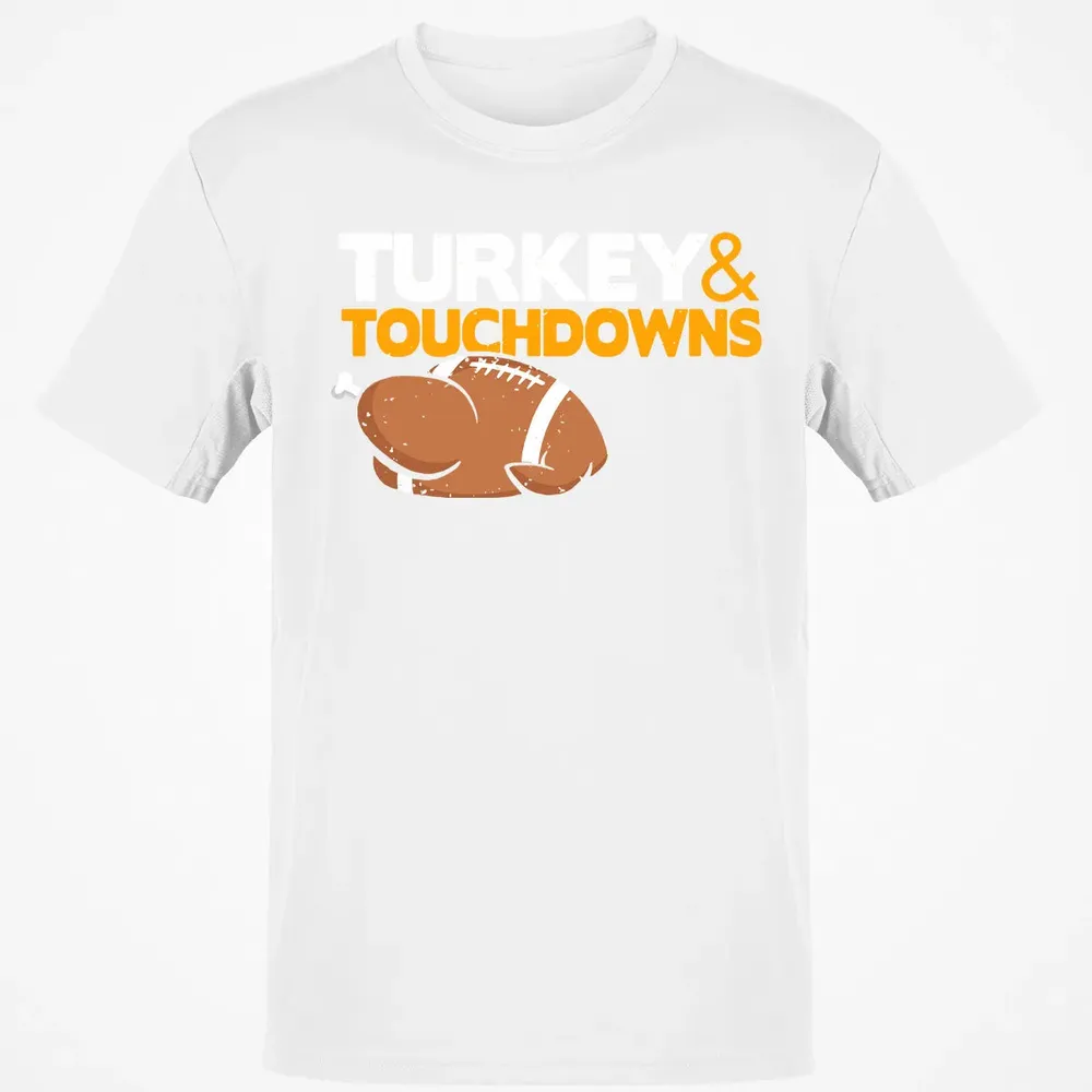 Turkey and Touchdowns Classic Unisex T-Shirt - 13