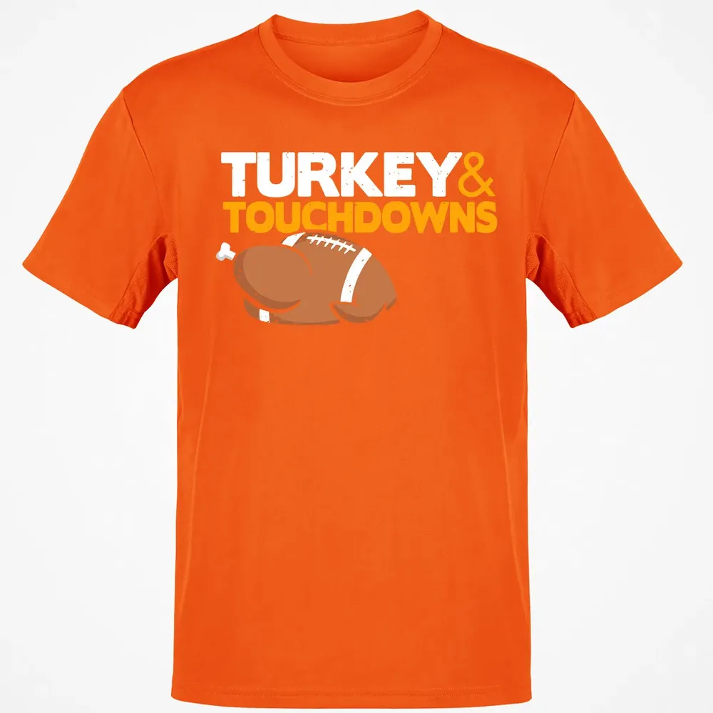 Turkey and Touchdowns Classic Unisex T-Shirt - 9