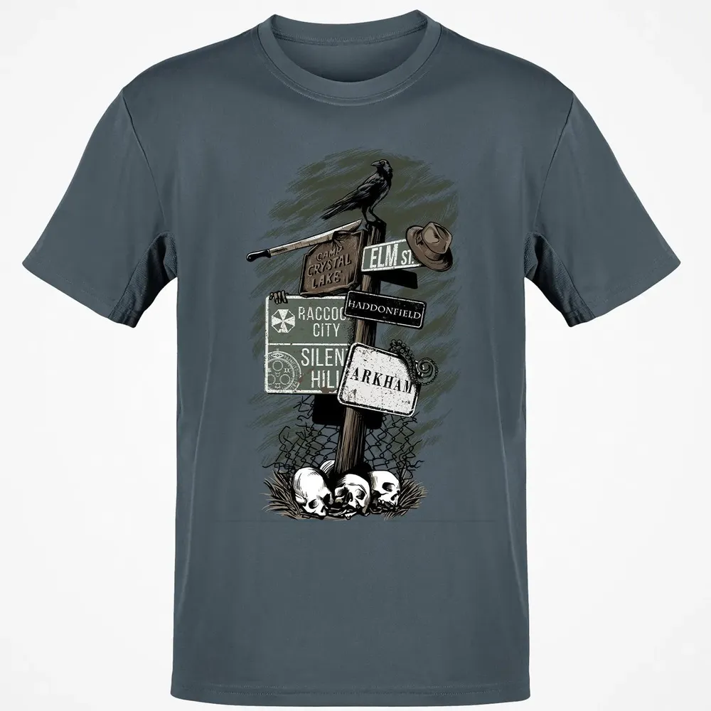 Horror Signpost Classic Unisex T-Shirt - 4