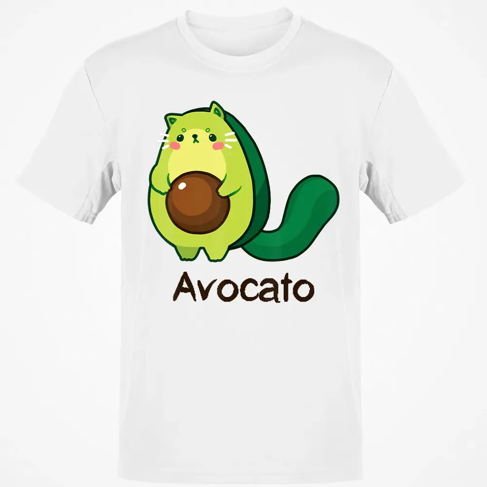 Avocato Avocado Cat Avogato Kitten Kitty Whiskers Cute Funny Classic Unisex T-Shirt - 13
