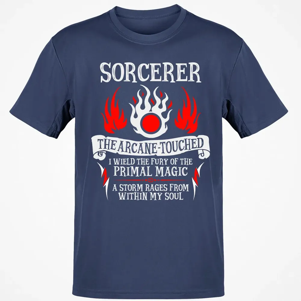 SORCERER, The Arcane Touched  (White Text) Classic Unisex T-Shirt - 8
