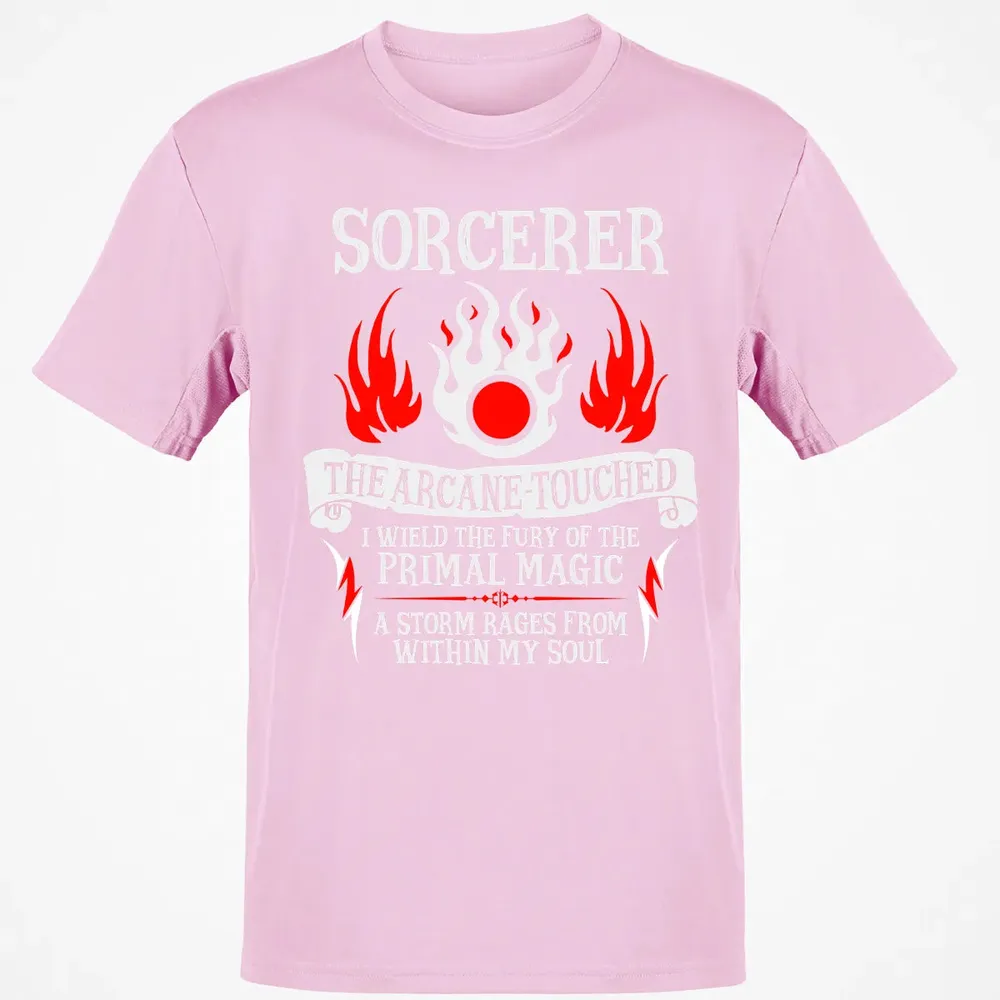 SORCERER, The Arcane Touched  (White Text) Classic Unisex T-Shirt - 6