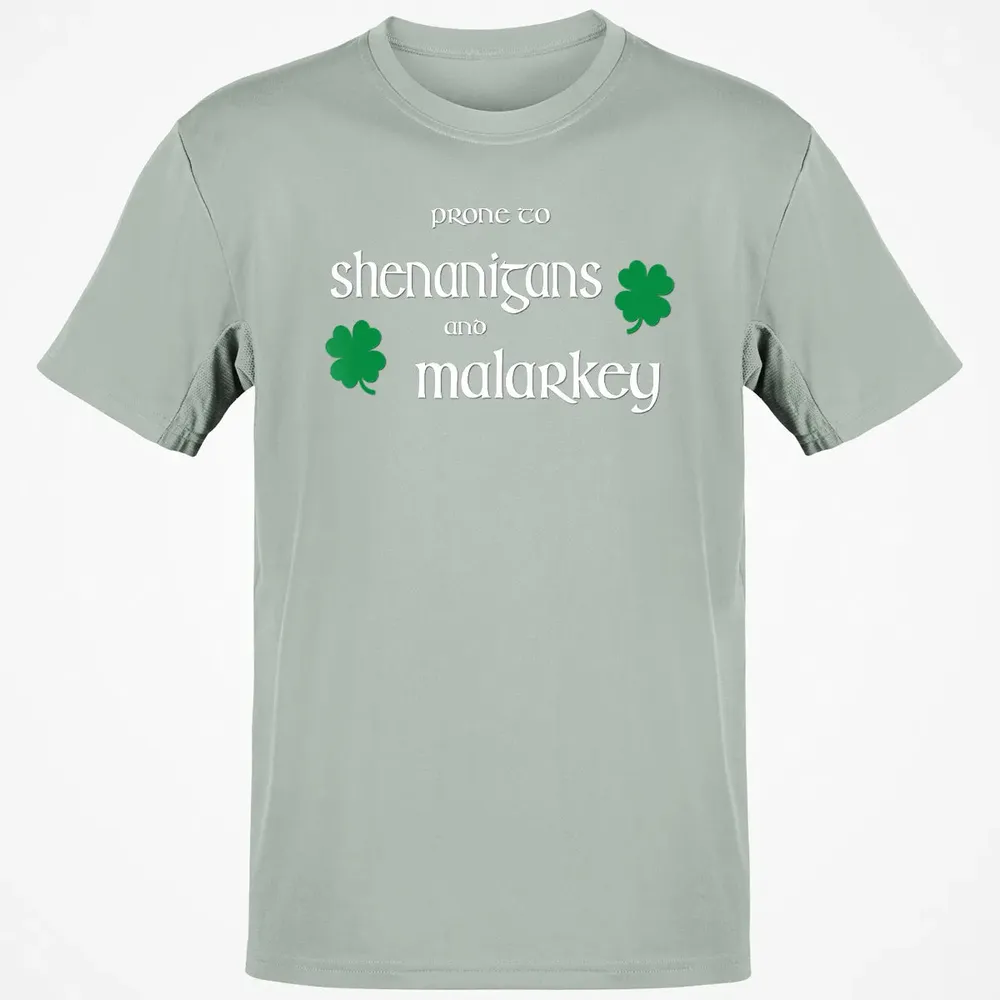 Prone To Shenanigans And Malarkey Funny Irish Pride Classic Unisex T-Shirt - 3