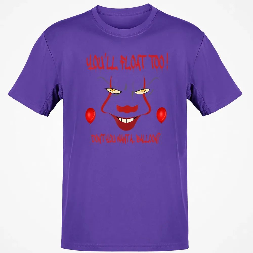 Scary Clown Face Horror Halloween Costume  Float Too Classic Unisex T-Shirt - 10