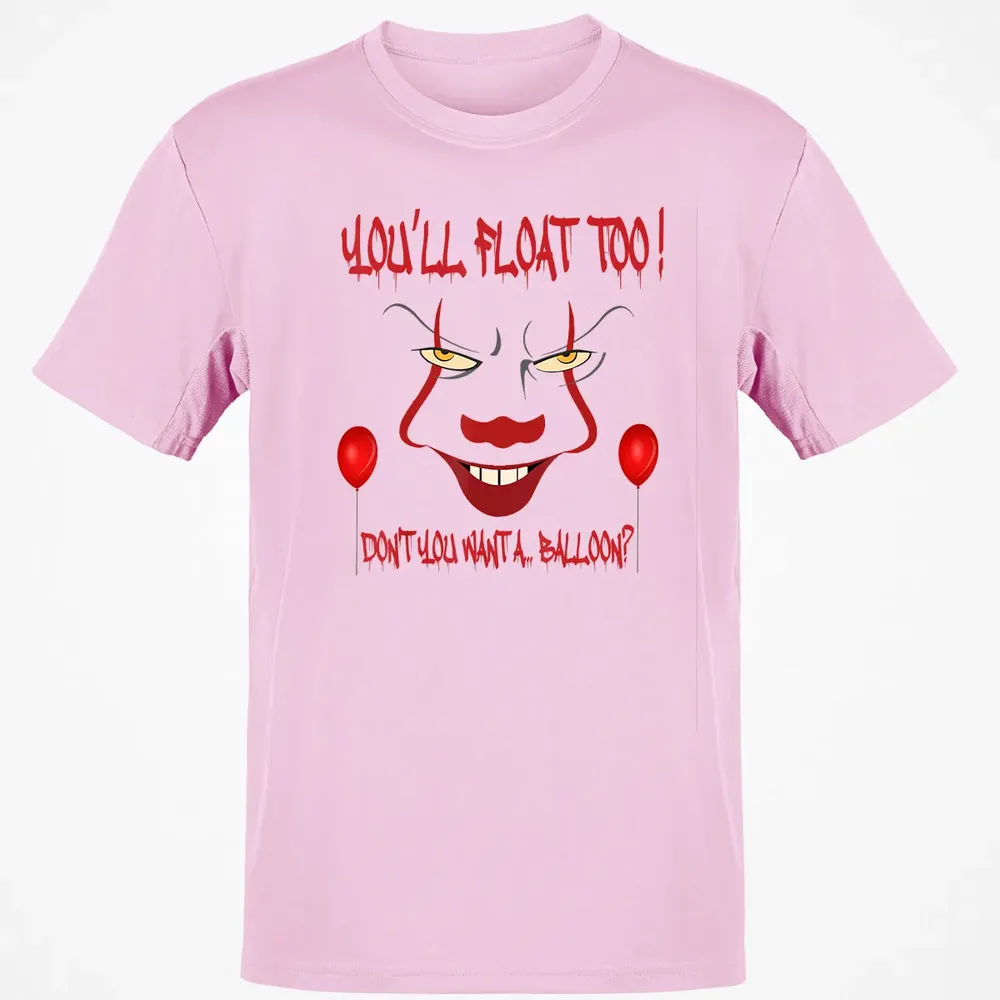Scary Clown Face Horror Halloween Costume  Float Too Classic Unisex T-Shirt - 6