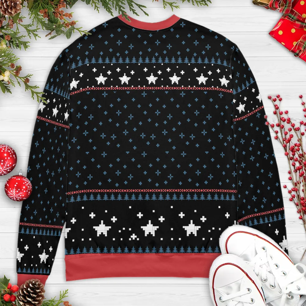 Christmas Movie Die Hard Ugly Christmas Sweatshirt - 4
