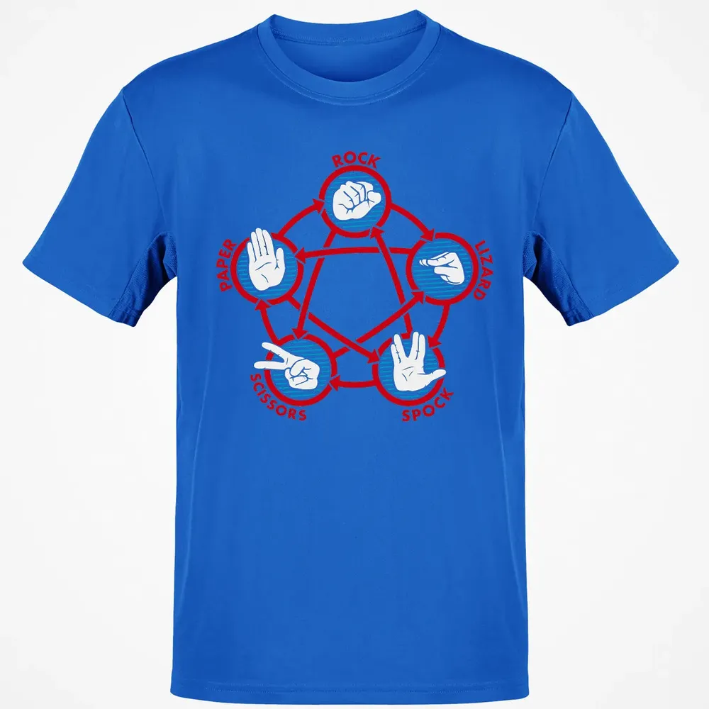 Rock Paper Scissors Lizard Spock Classic Unisex T-Shirt - 12