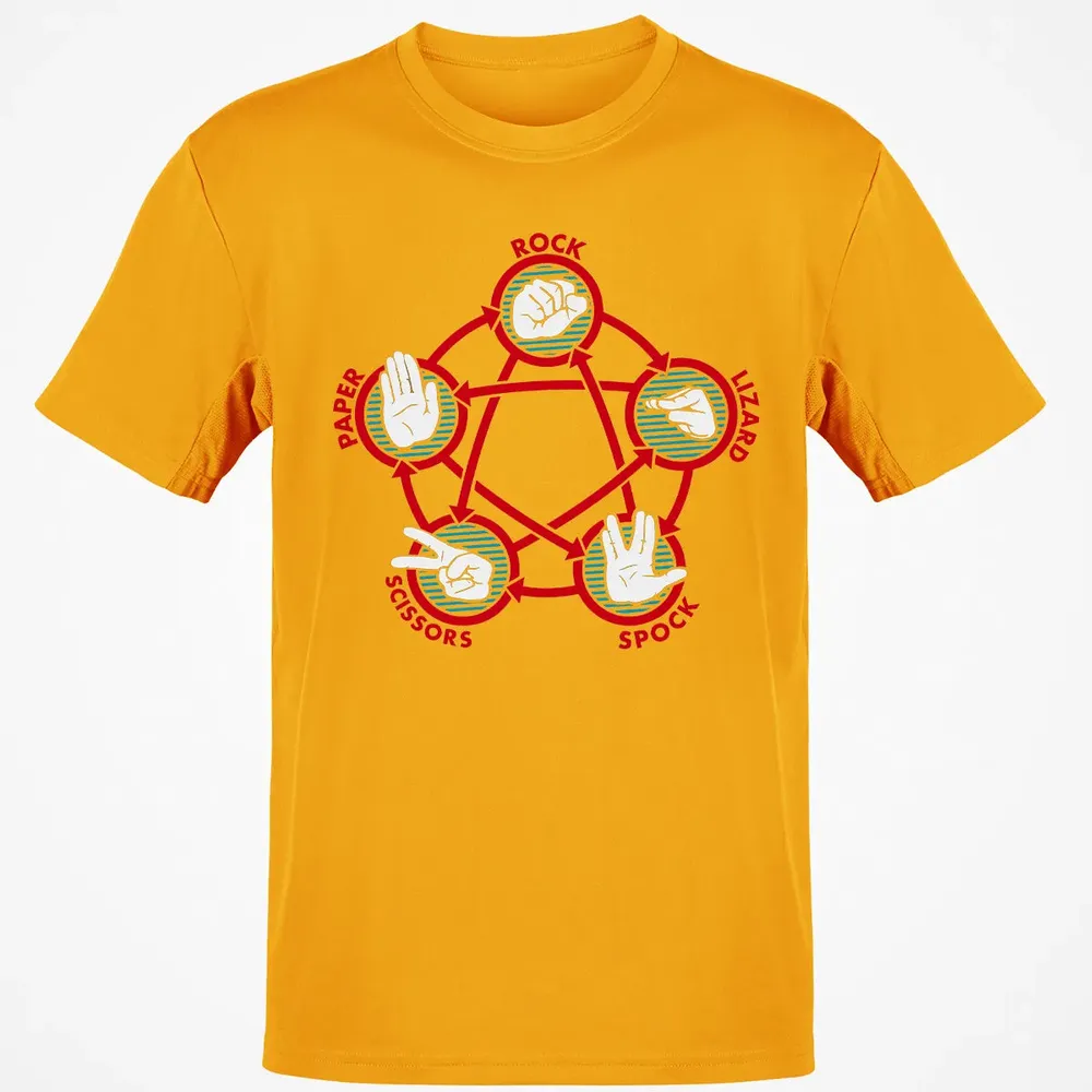 Rock Paper Scissors Lizard Spock Classic Unisex T-Shirt - 5