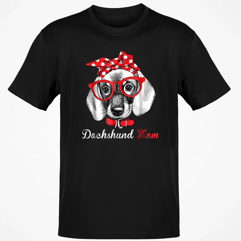 Dachshund Mom  for Doxie Wiener Lovers Mothers Day Gift Classic Unisex T-Shirt - 2