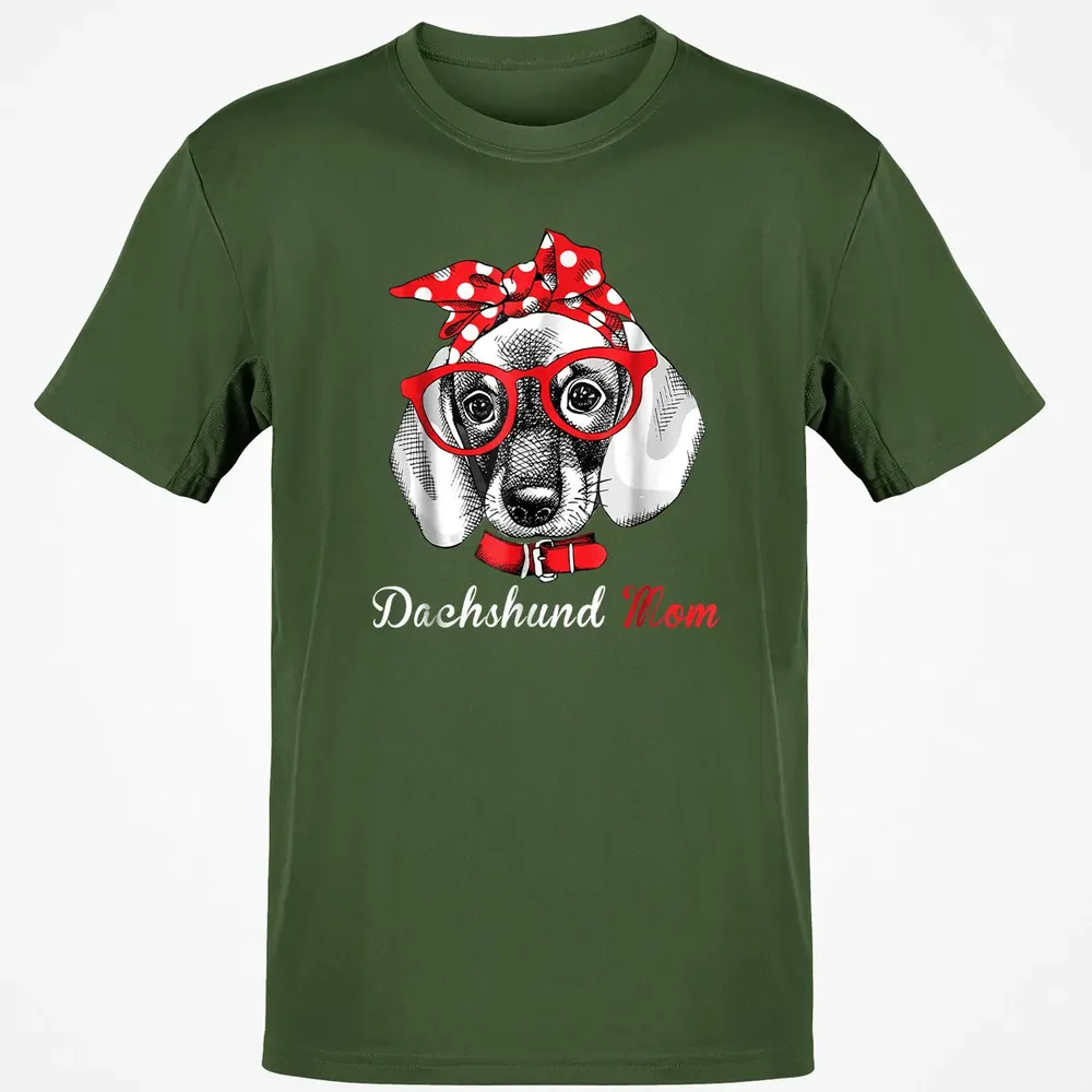 Dachshund Mom  for Doxie Wiener Lovers Mothers Day Gift Classic Unisex T-Shirt - 7