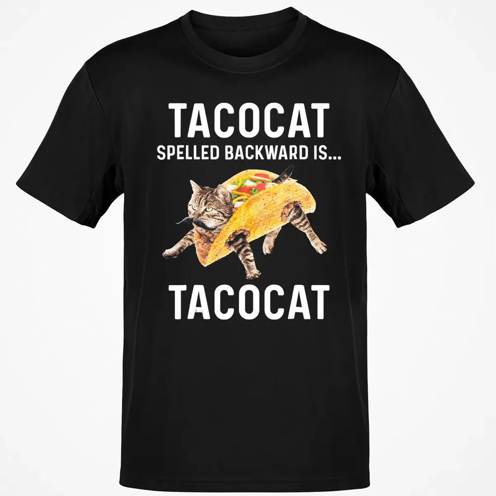 Tacocat Spelled Backward Is Tacocat   Love Cat And Taco Classic Unisex T-Shirt - 2