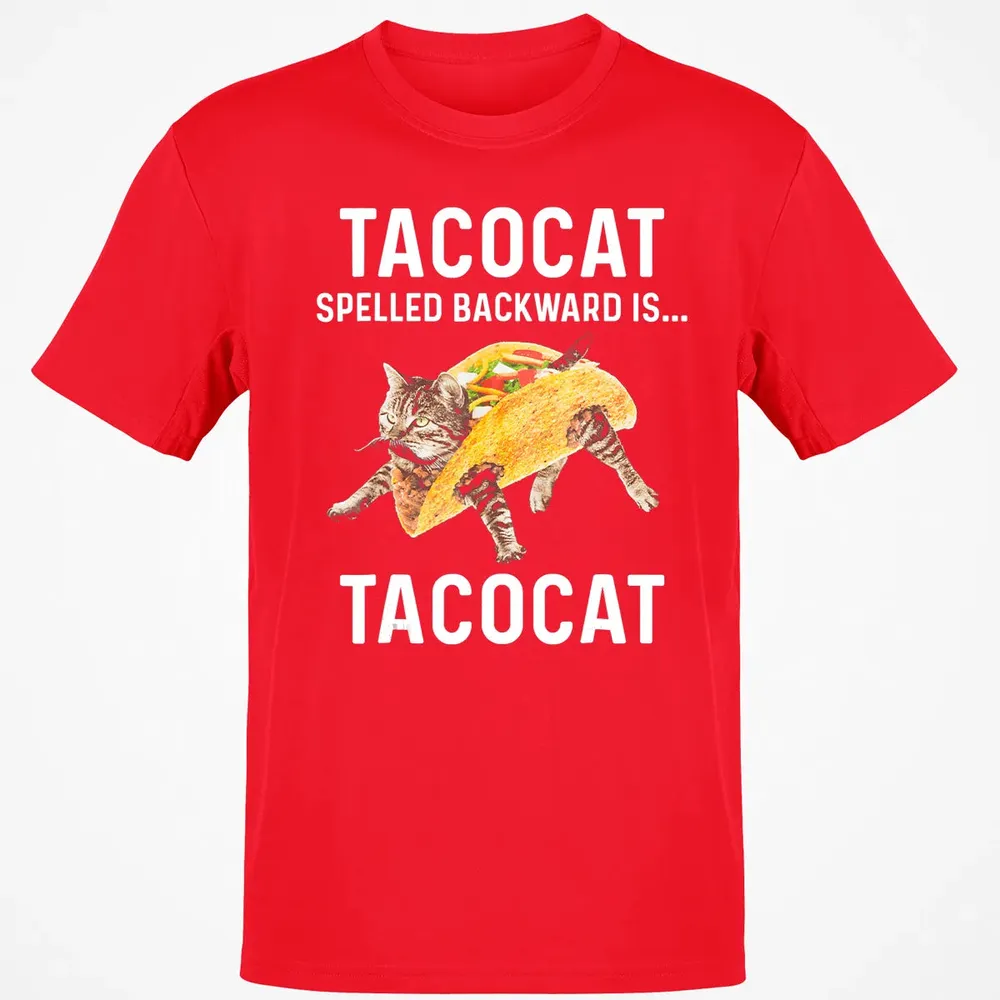 Tacocat Spelled Backward Is Tacocat   Love Cat And Taco Classic Unisex T-Shirt - 11