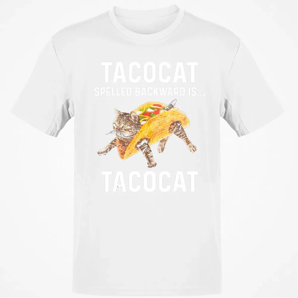 Tacocat Spelled Backward Is Tacocat   Love Cat And Taco Classic Unisex T-Shirt - 13