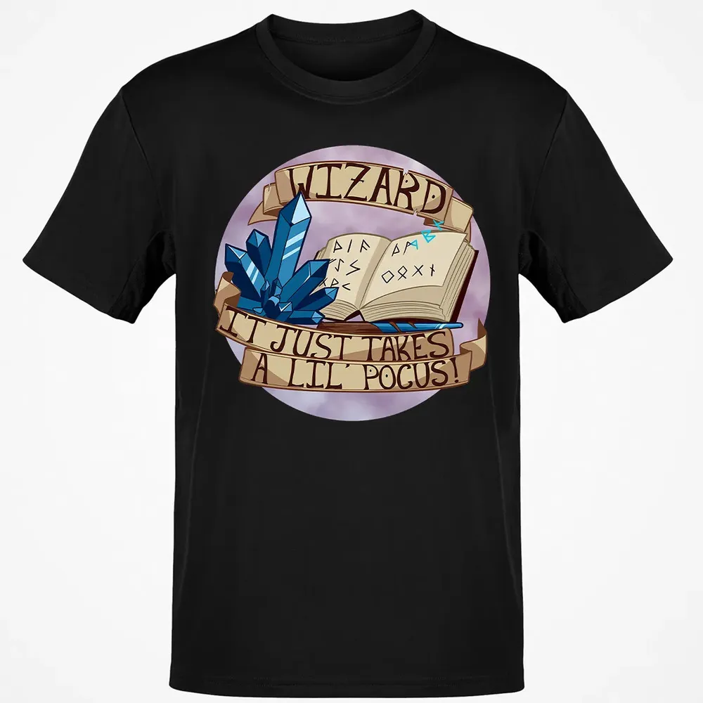 Wizard   It Just Takes a Lil Pocus Classic Unisex T-Shirt - 2