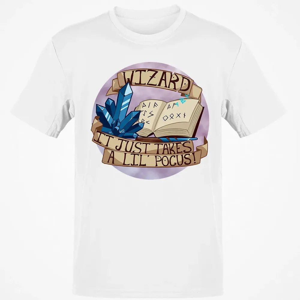 Wizard   It Just Takes a Lil Pocus Classic Unisex T-Shirt - 13