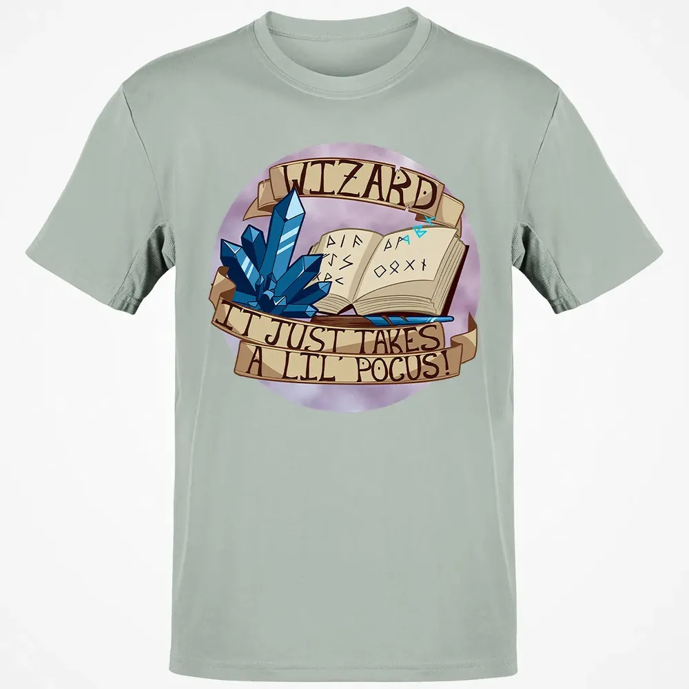 Wizard   It Just Takes a Lil Pocus Classic Unisex T-Shirt - 3