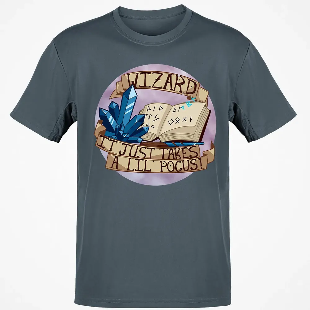 Wizard   It Just Takes a Lil Pocus Classic Unisex T-Shirt - 4