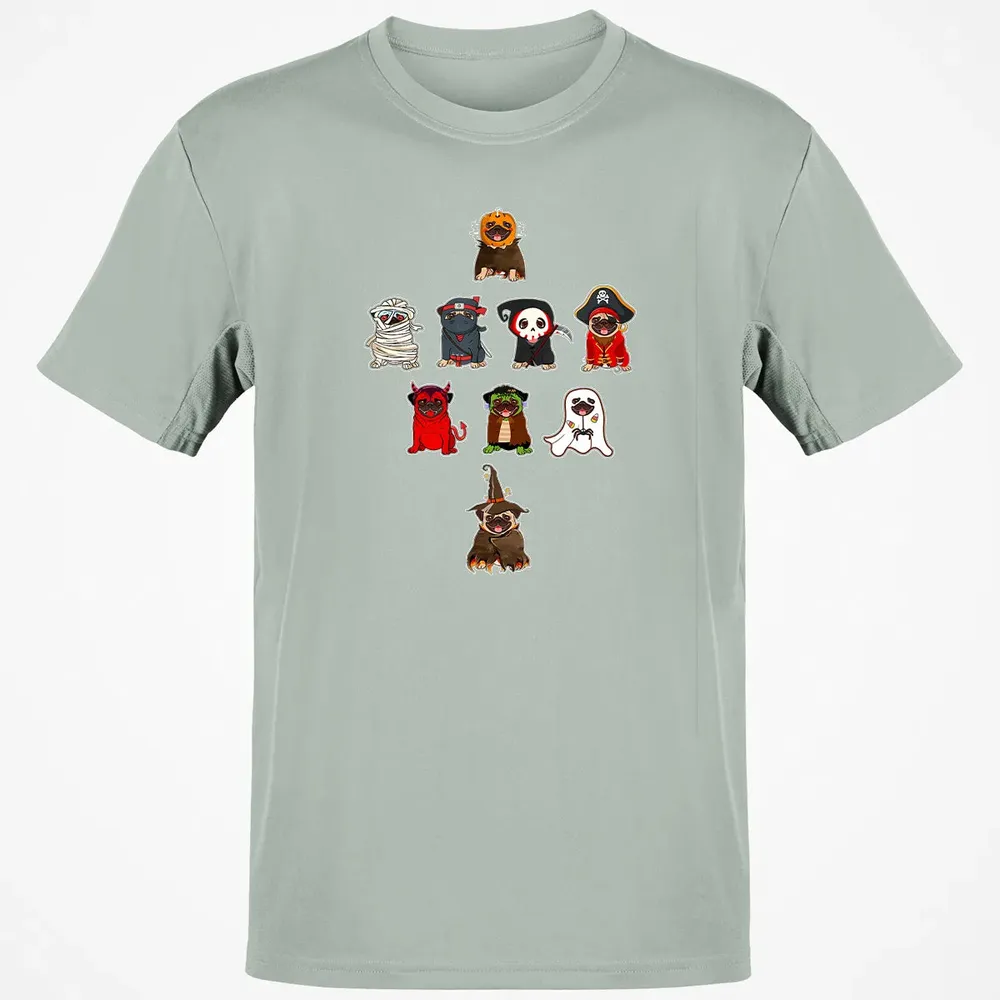 Pug Halloween Costume Ninja Witch Dracula Boo Mummy Pirate Classic Unisex T-Shirt - 3