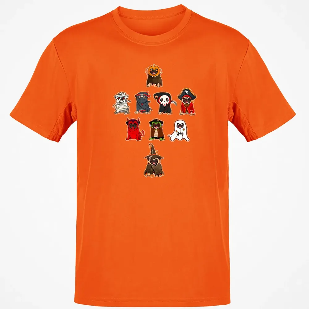 Pug Halloween Costume Ninja Witch Dracula Boo Mummy Pirate Classic Unisex T-Shirt - 9