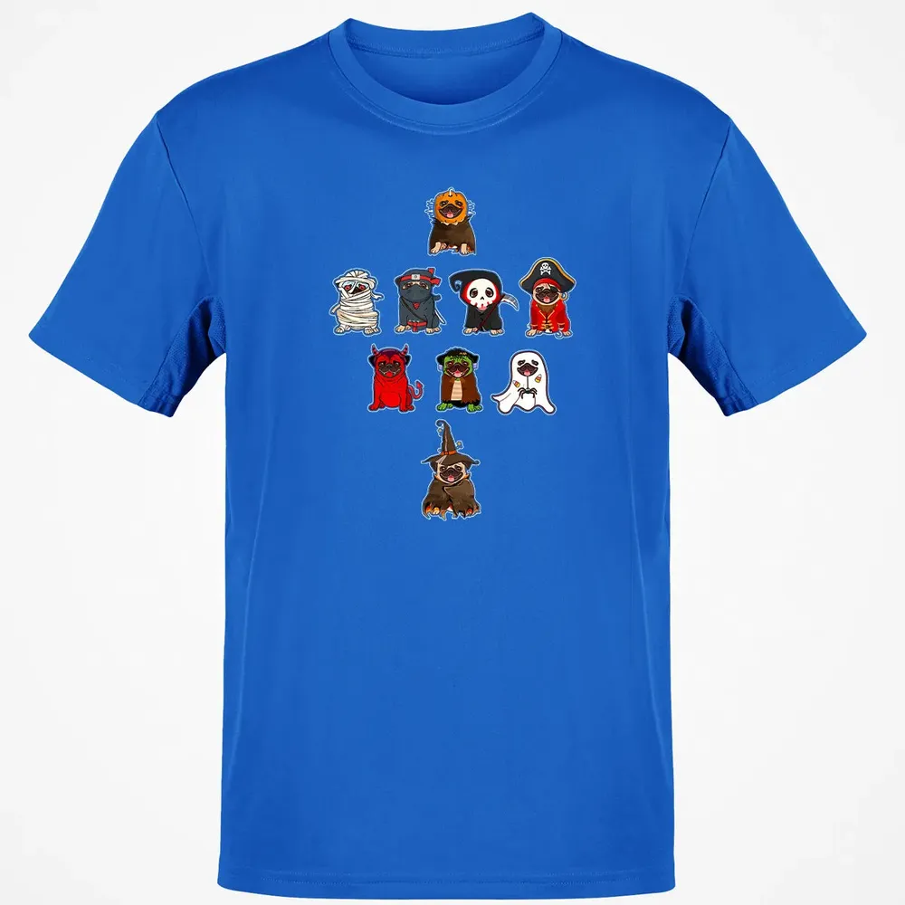 Pug Halloween Costume Ninja Witch Dracula Boo Mummy Pirate Classic Unisex T-Shirt - 12