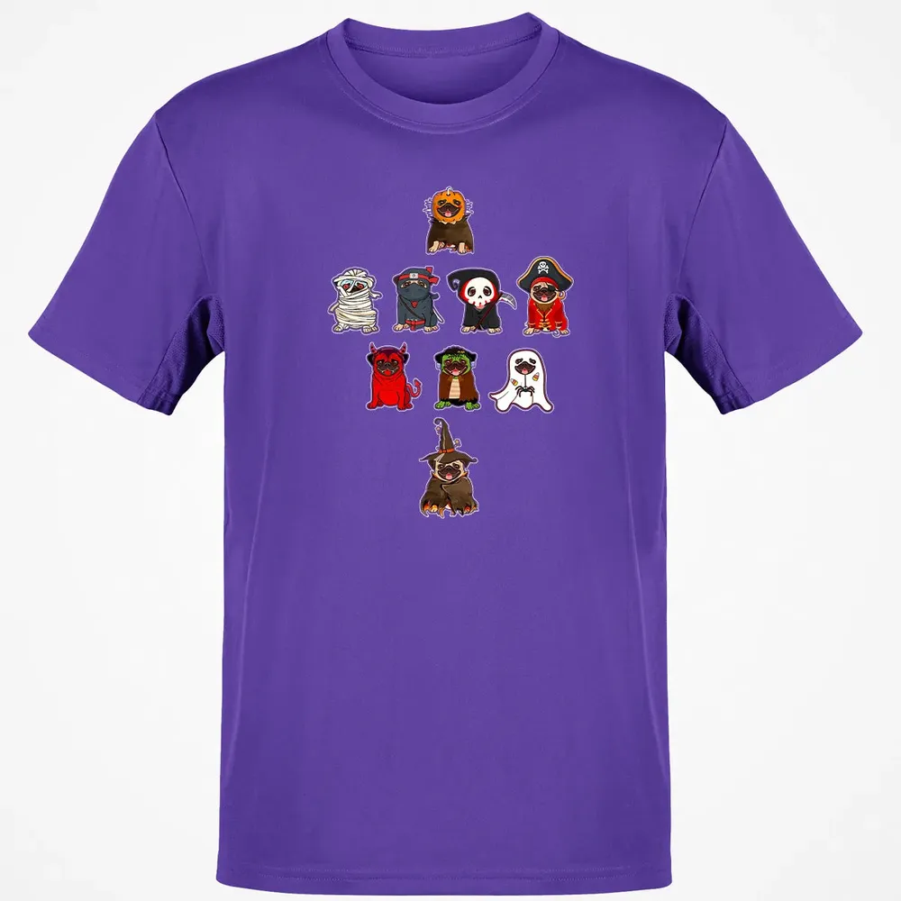 Pug Halloween Costume Ninja Witch Dracula Boo Mummy Pirate Classic Unisex T-Shirt - 10