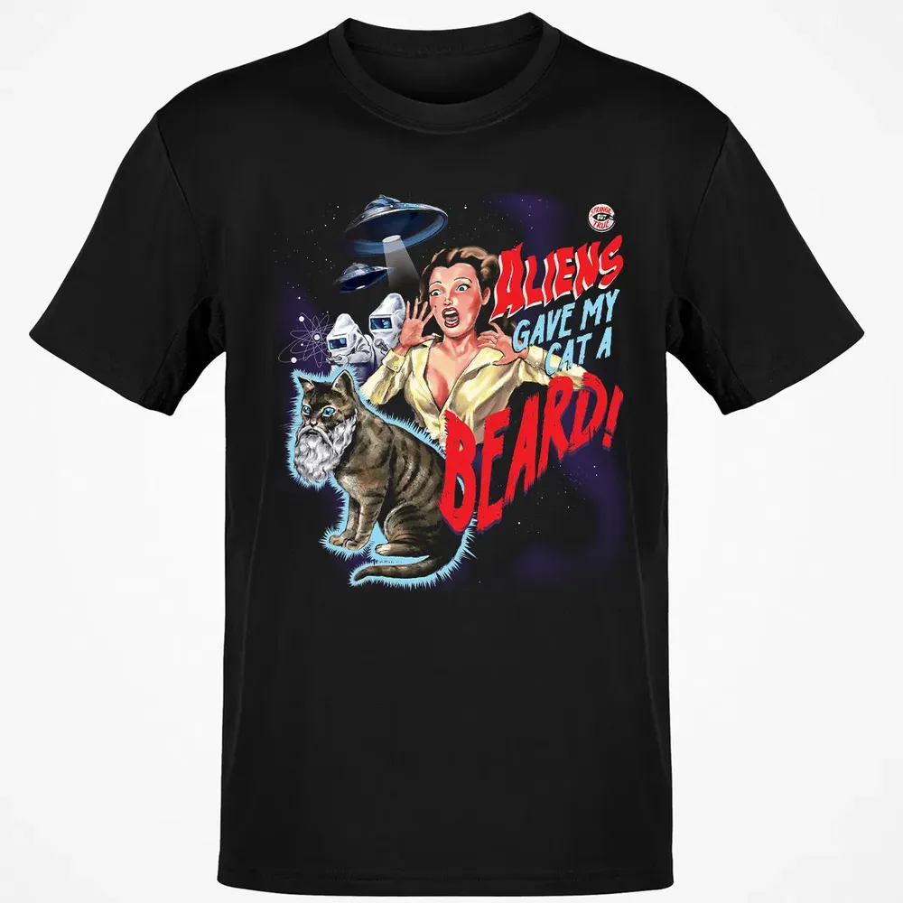 Aliens gave my cat a beard! Classic Unisex T-Shirt - 2