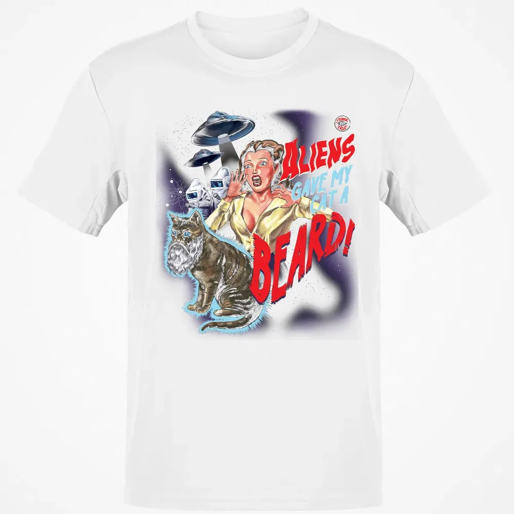 Aliens gave my cat a beard! Classic Unisex T-Shirt - 13