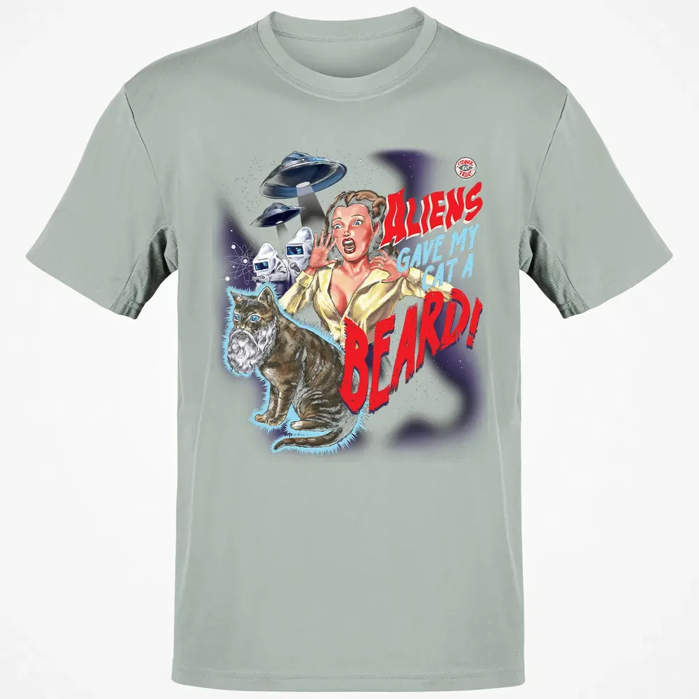 Aliens gave my cat a beard! Classic Unisex T-Shirt - 3