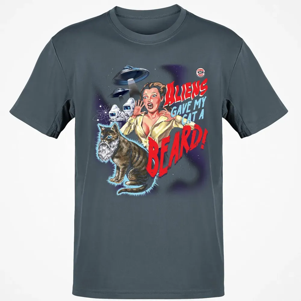 Aliens gave my cat a beard! Classic Unisex T-Shirt - 4