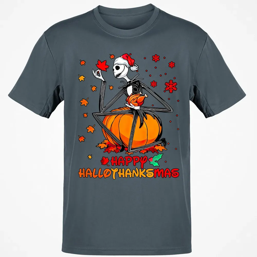 Happy HalloThanksMas Classic Unisex T-Shirt - 4