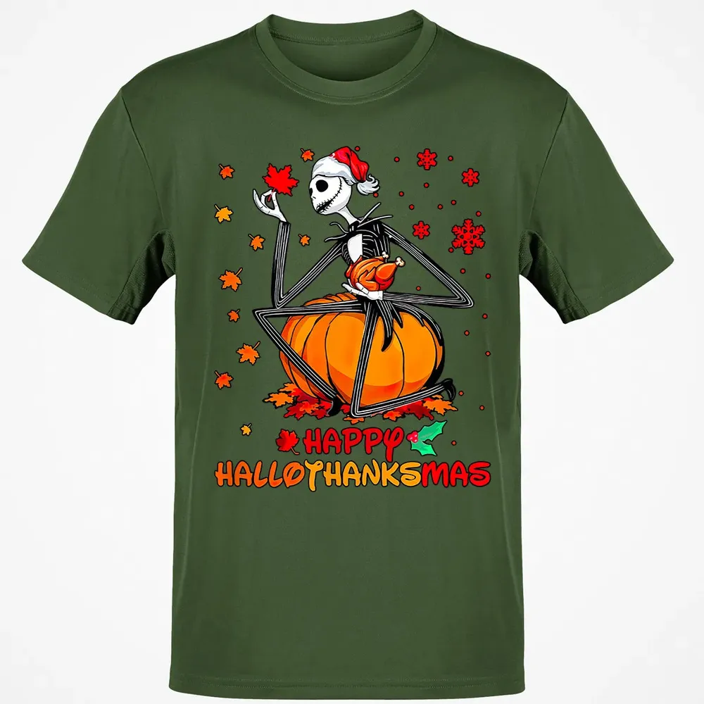Happy HalloThanksMas Classic Unisex T-Shirt - 7