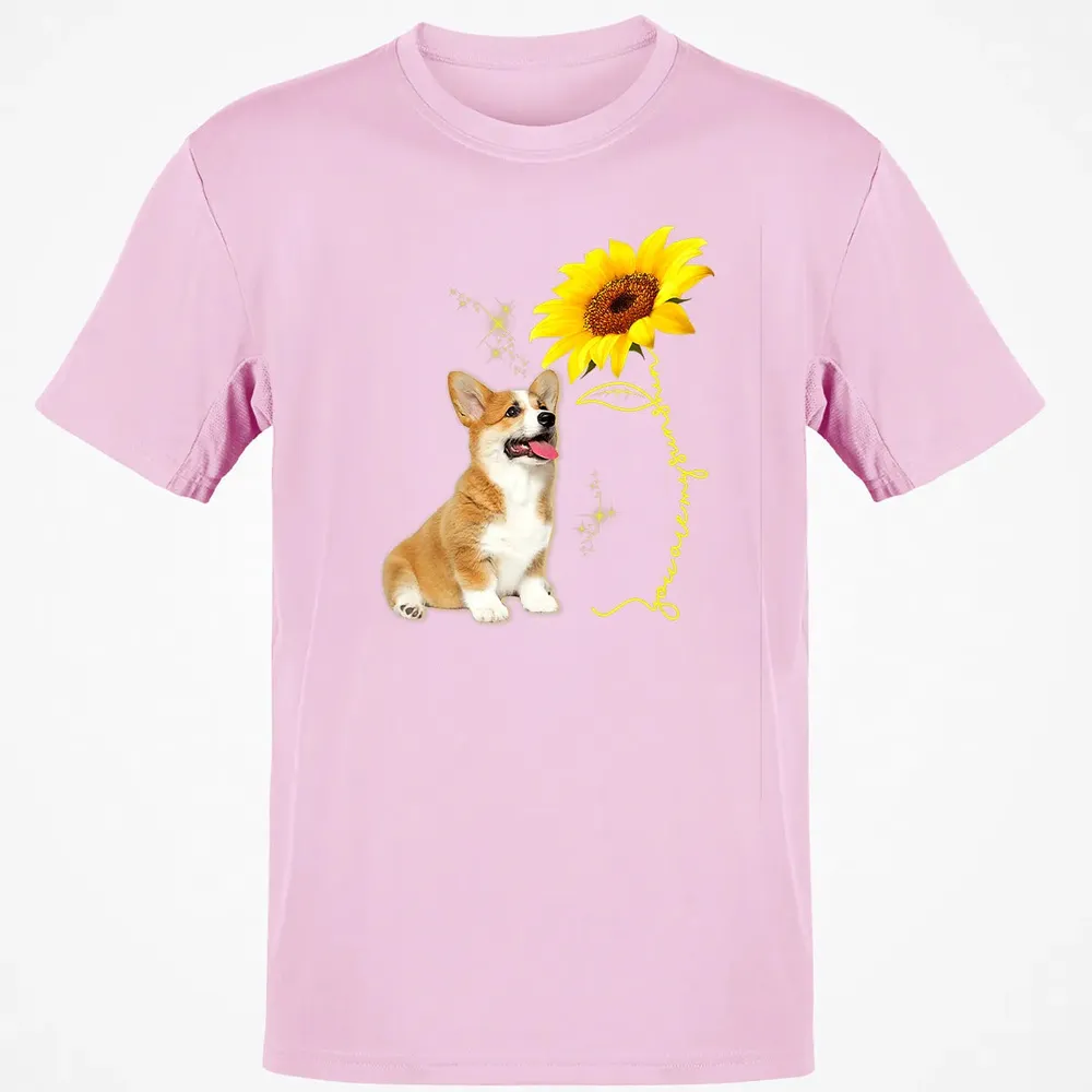 You Are My Sunshine Sunflower Corgi Lover Classic Unisex T-Shirt - 6